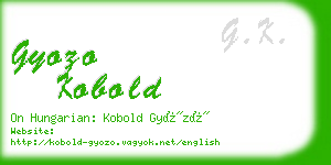 gyozo kobold business card